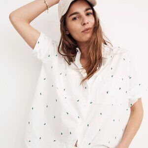 Madewell Women's Embroidered Cactus Courier Shirt